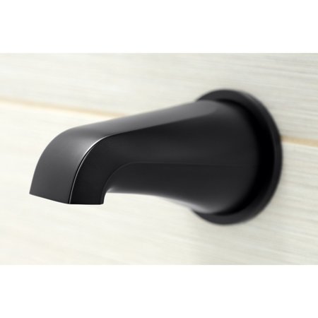 Kingston Brass KBX8130SVL Three-Handle Tub and Shower Faucet, Matte Black KBX8130SVL